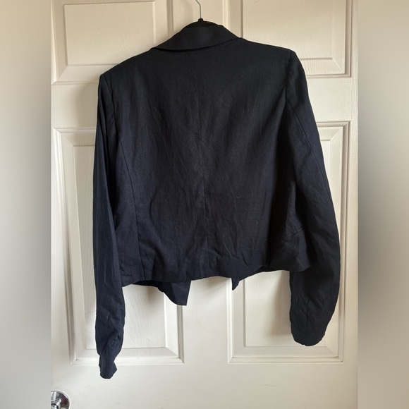 Jason Wu Linen Blend Blck Blazer size Medium NWT - Picture 3 of 3